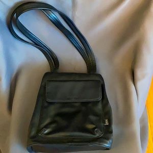 Vintage Black NINE WEST Three Pocket Bag